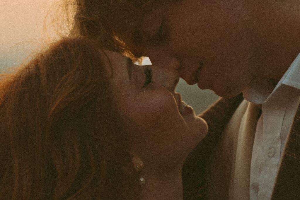 Real destination elopement moments photographed with documentary approach at St. Petit Jean State Park in Arkansas by Alanie Sayer Photography